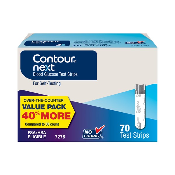 Contour Next test strips product and retail box